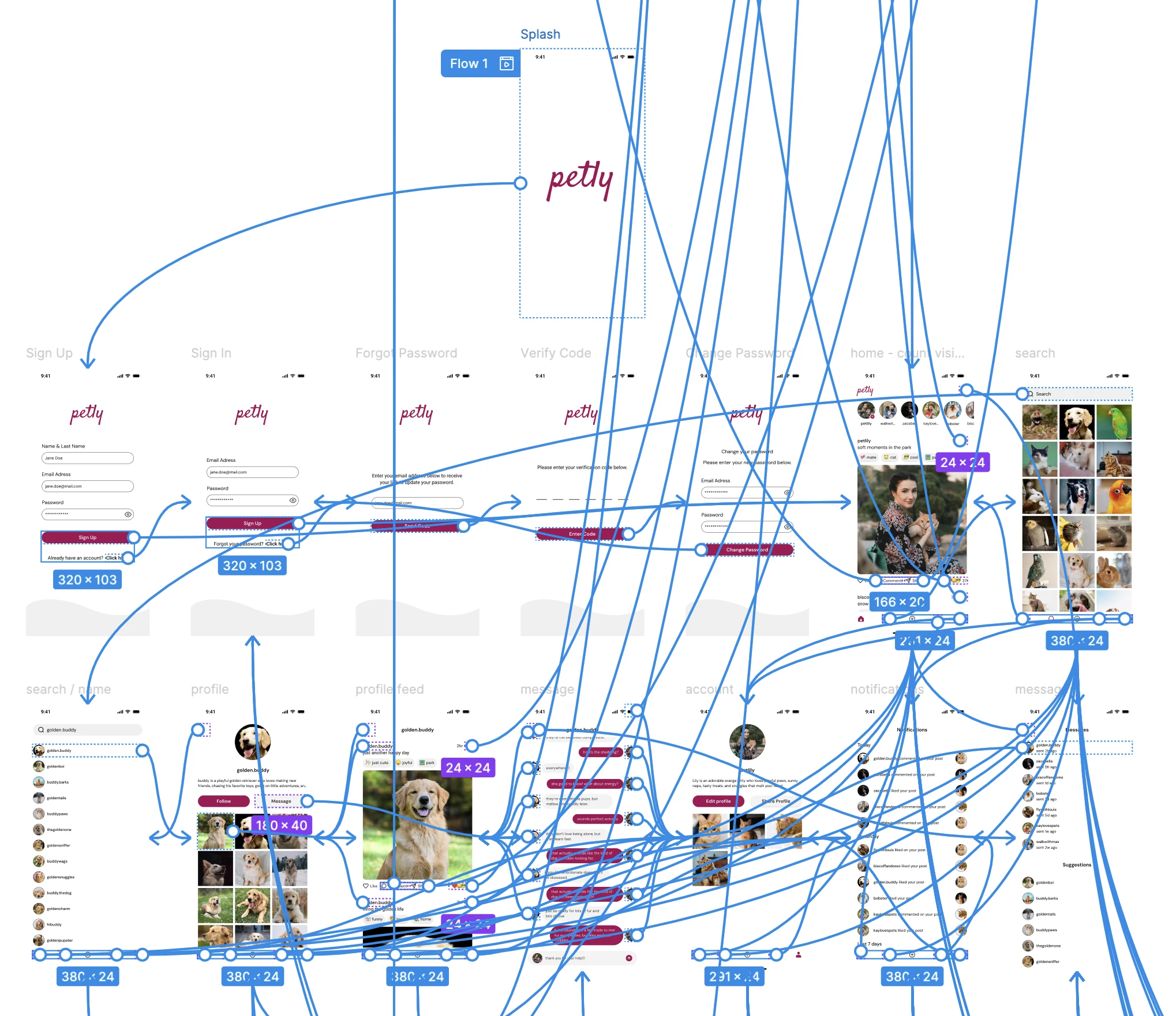 Petly Prototype Map