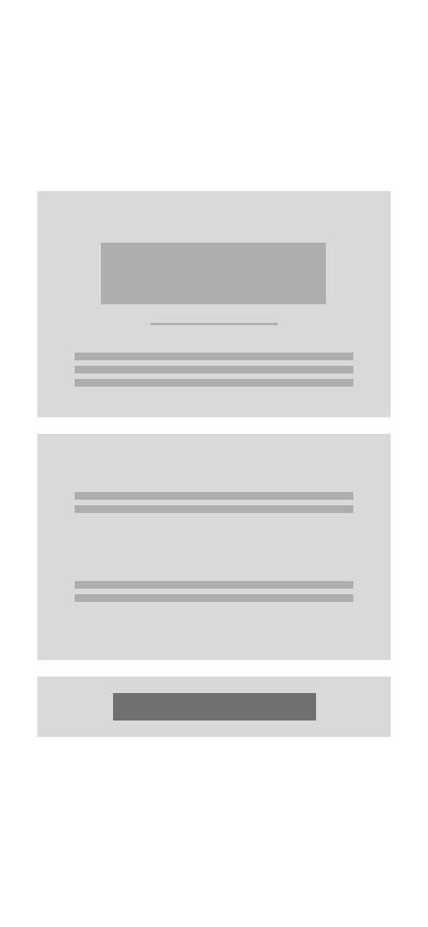 Early wireframe of the welcome page