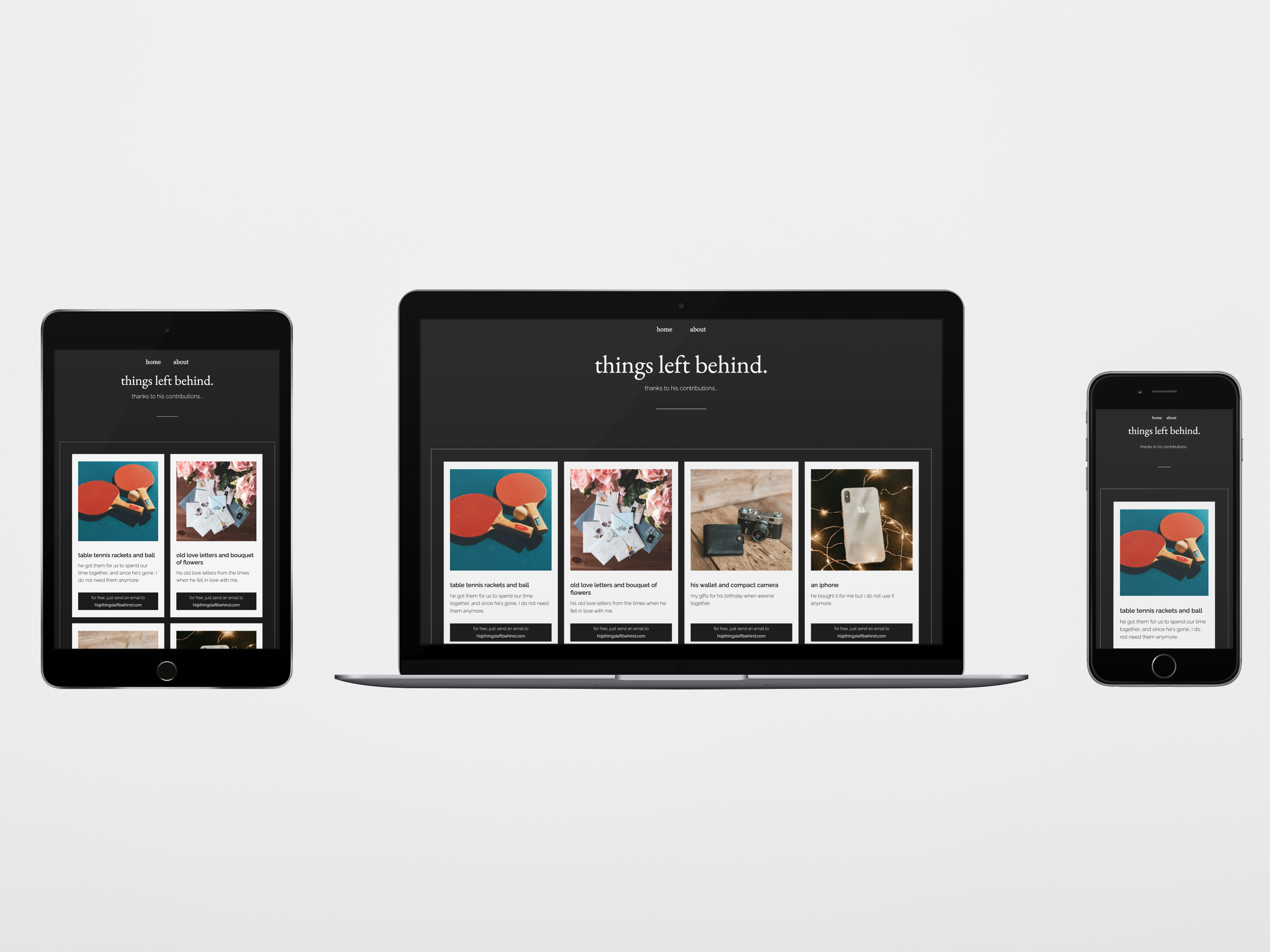 web design portfolio item